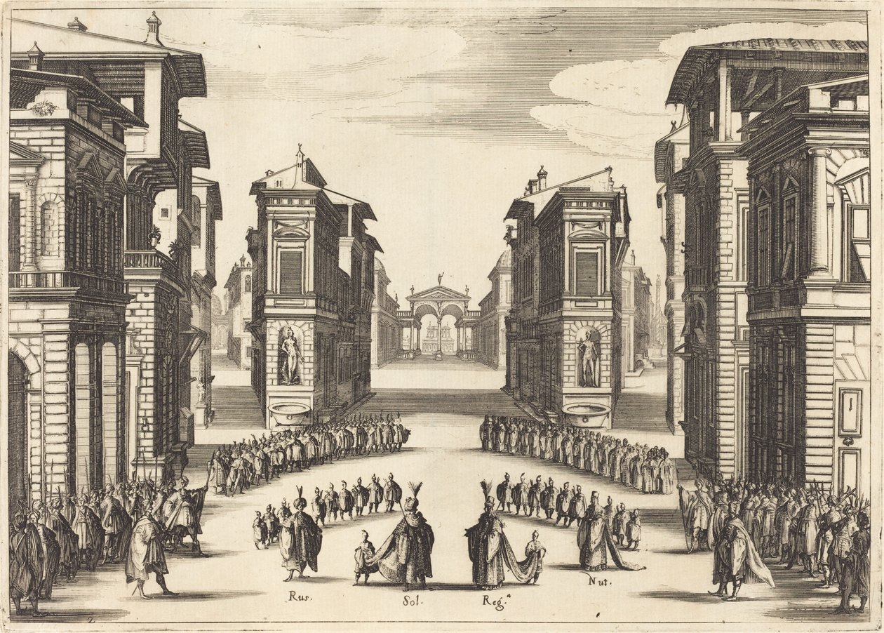Sulejman, zákon II od Jacques Callot