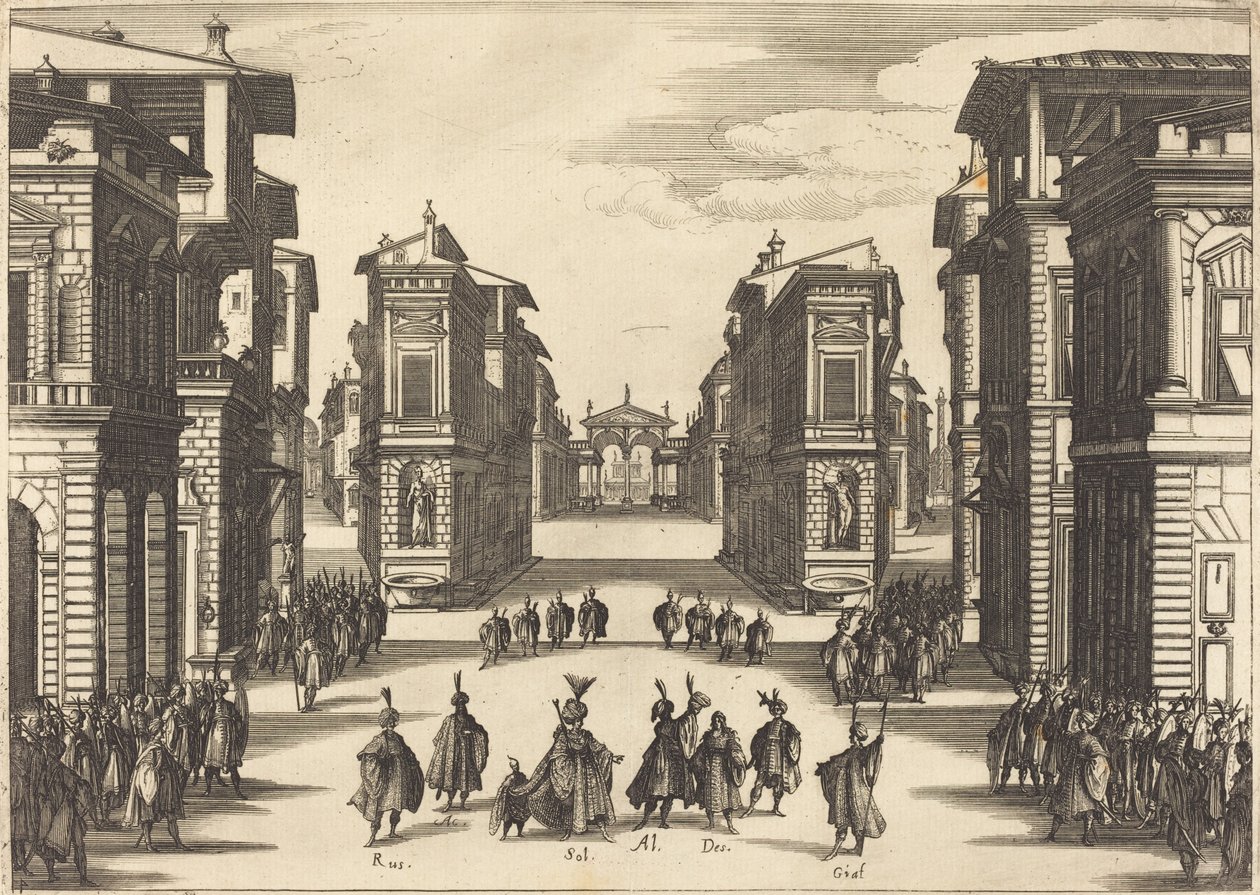 Sulejman, zákon IV od Jacques Callot