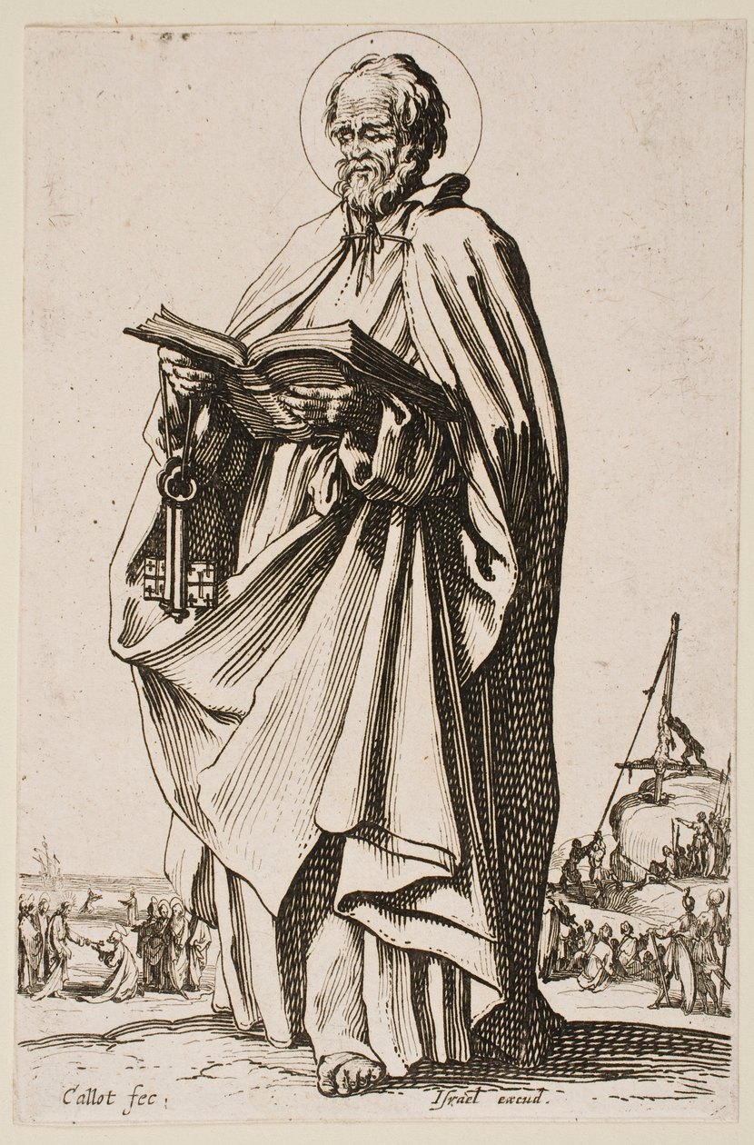 Svatý Petr, ze série „Velcí apoštolové“ od Jacques Callot