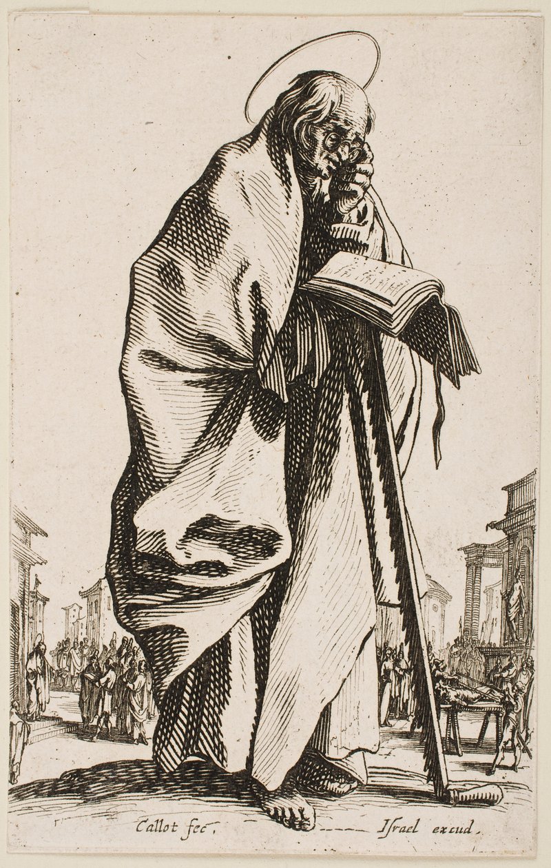Svatý Šimon, ze série „Velcí apoštolové“ od Jacques Callot