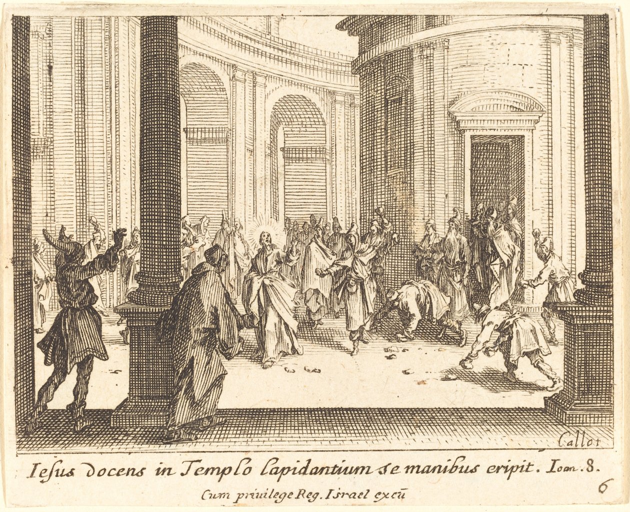 Kamenování Ježíše od Jacques Callot