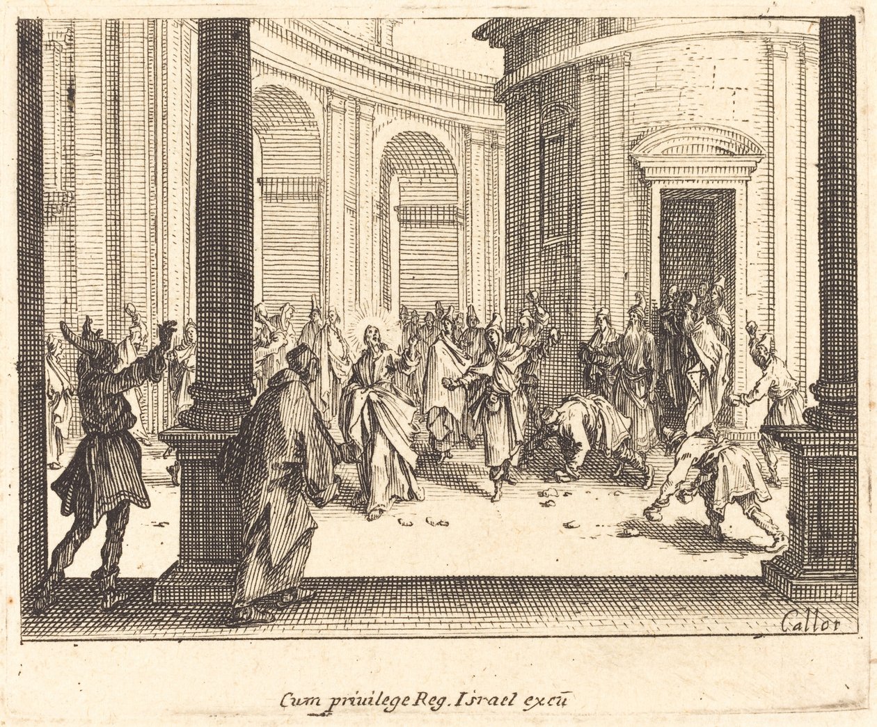 Kamenování Ježíše od Jacques Callot