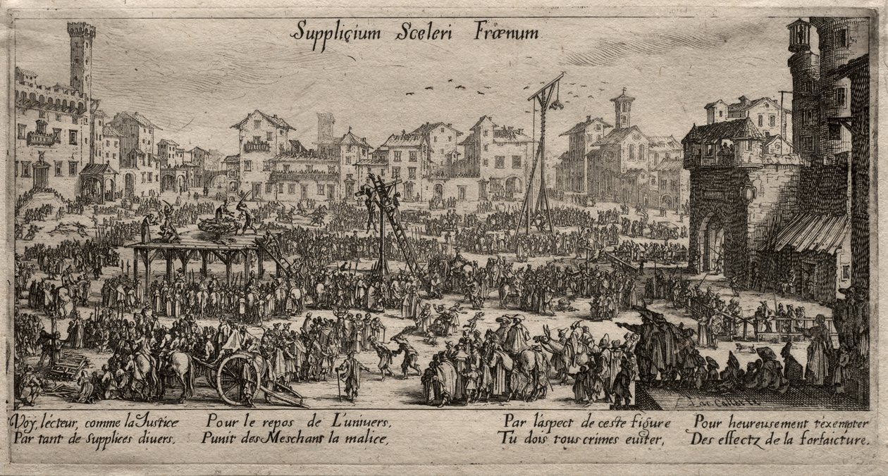 Trest, uzda zločinu (Tresty) od Jacques Callot