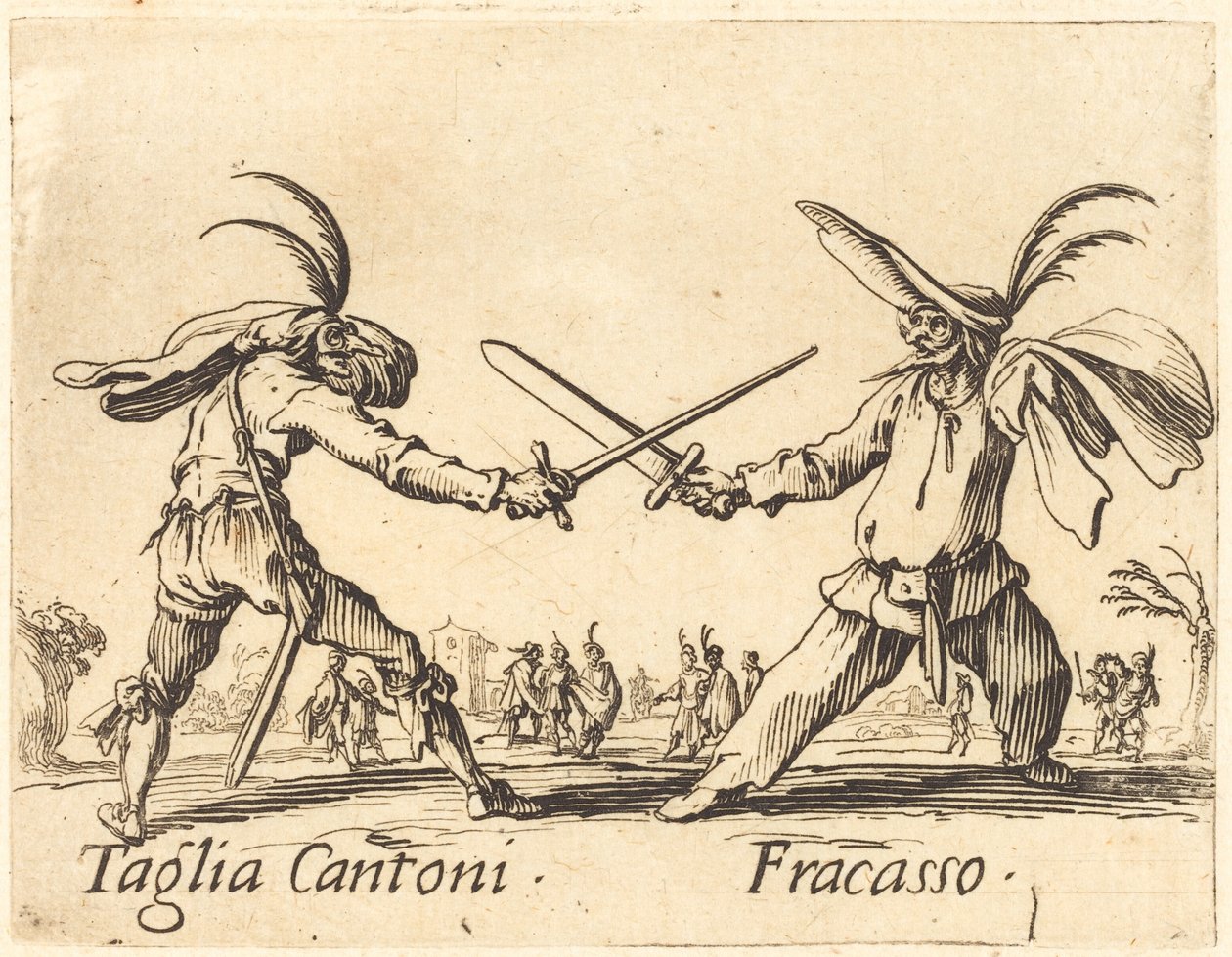 Taglia Cantoni a Fracasso od Jacques Callot