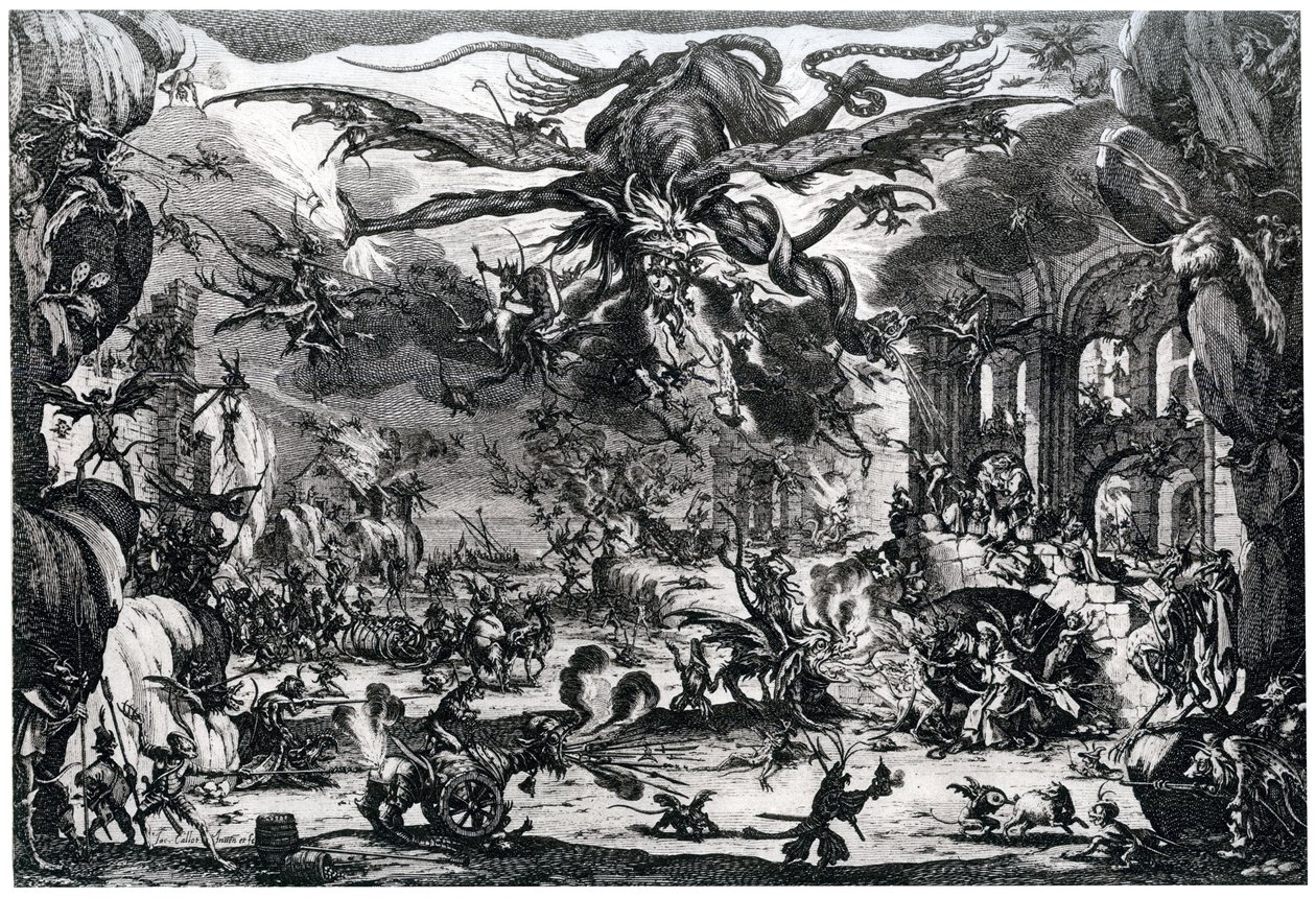 Pokušení svatého Antonína, c1615-1635 1924 od Jacques Callot