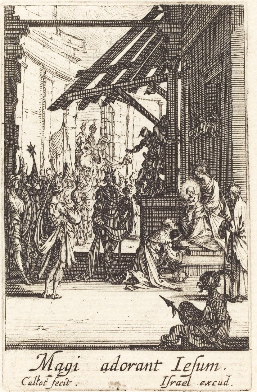 Klanění tří králů od Jacques Callot