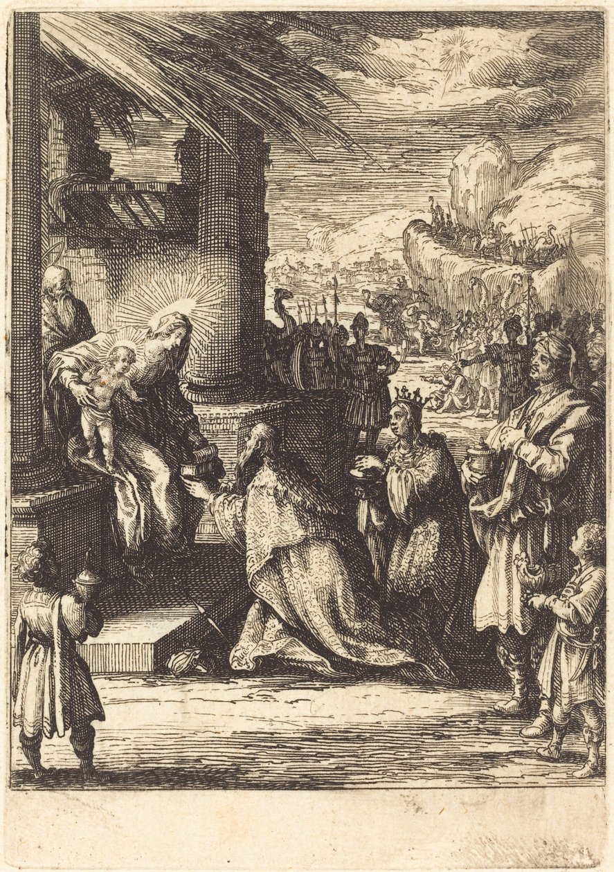 Klanění tří králů od Jacques Callot