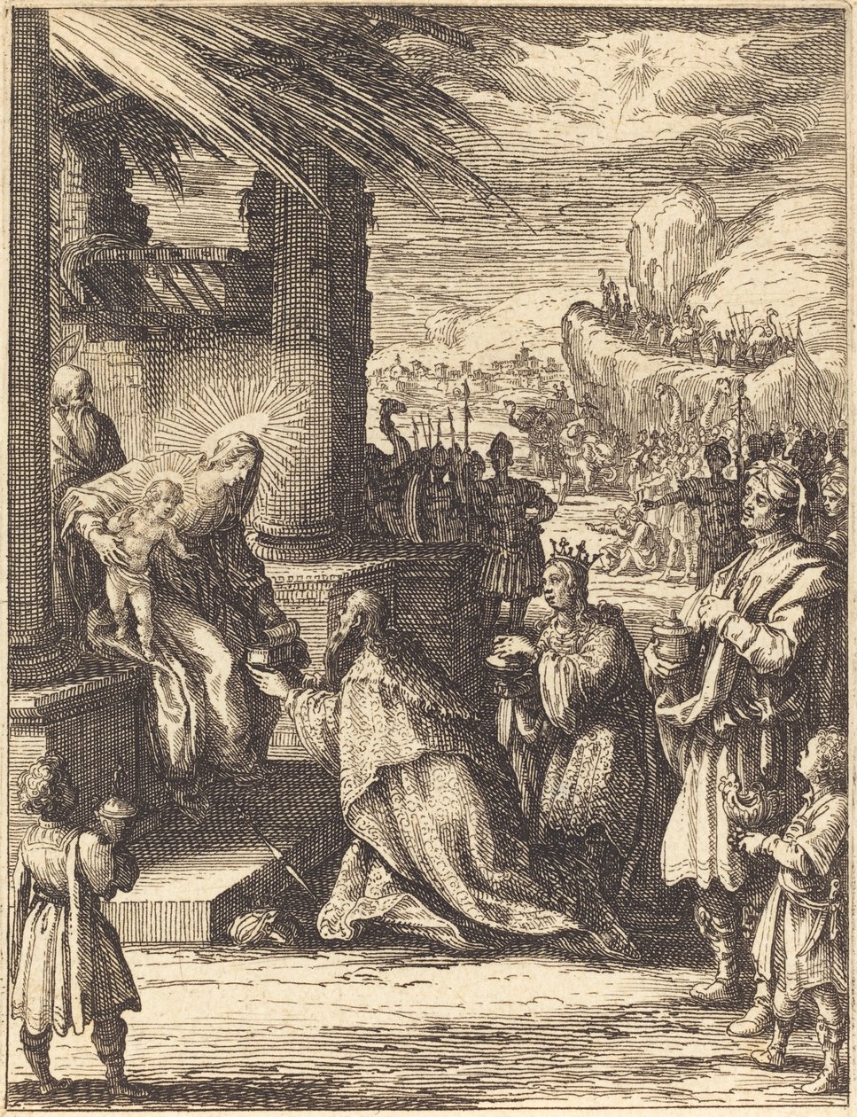 Klanění tří králů od Jacques Callot