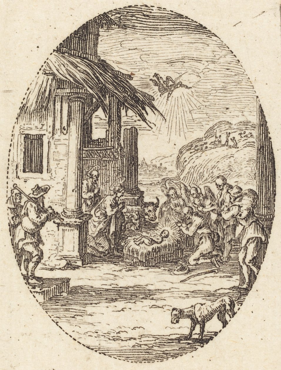 Klanění pastýřů, c. 1631. od Jacques Callot