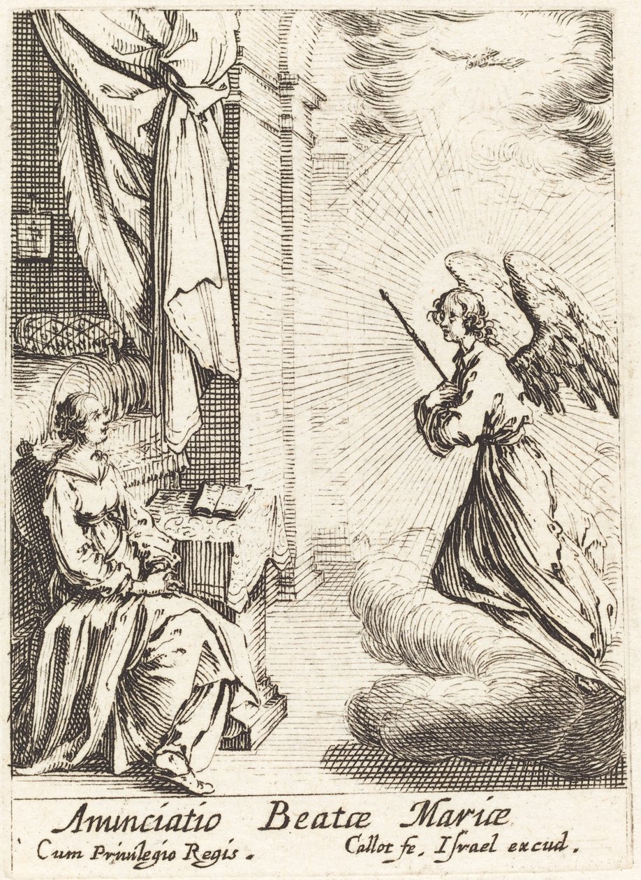 Zvěstování od Jacques Callot
