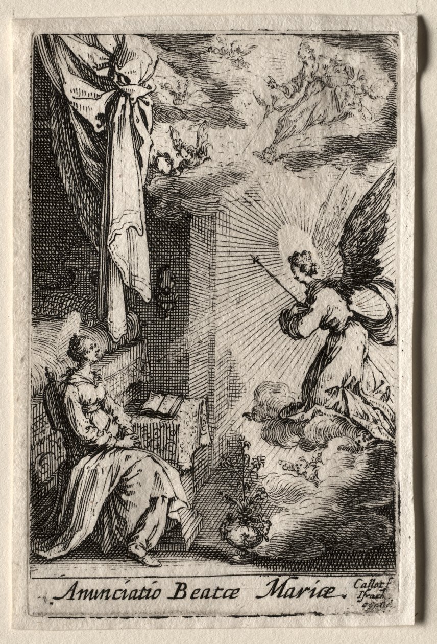 Život Panny Marie: Zvěstování od Jacques Callot