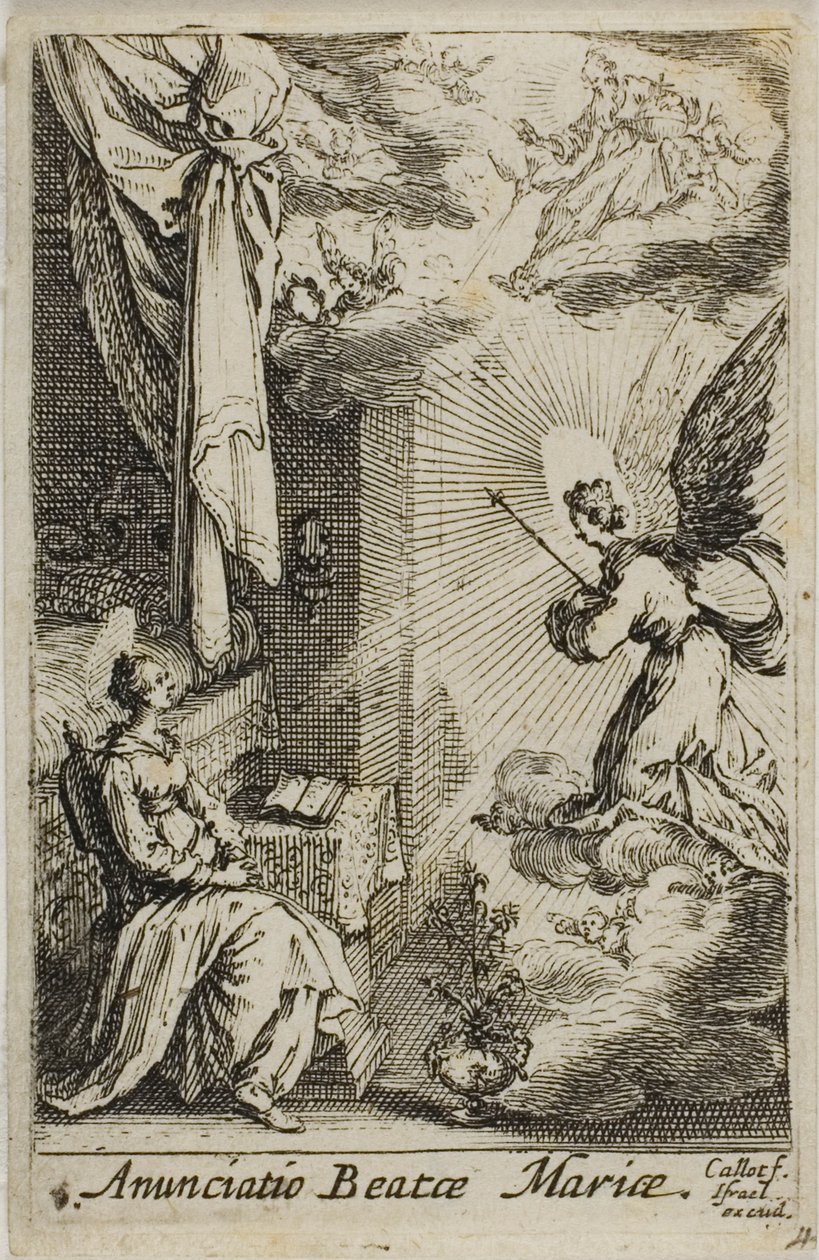 Zvěstování ze Života Panny Marie od Jacques Callot