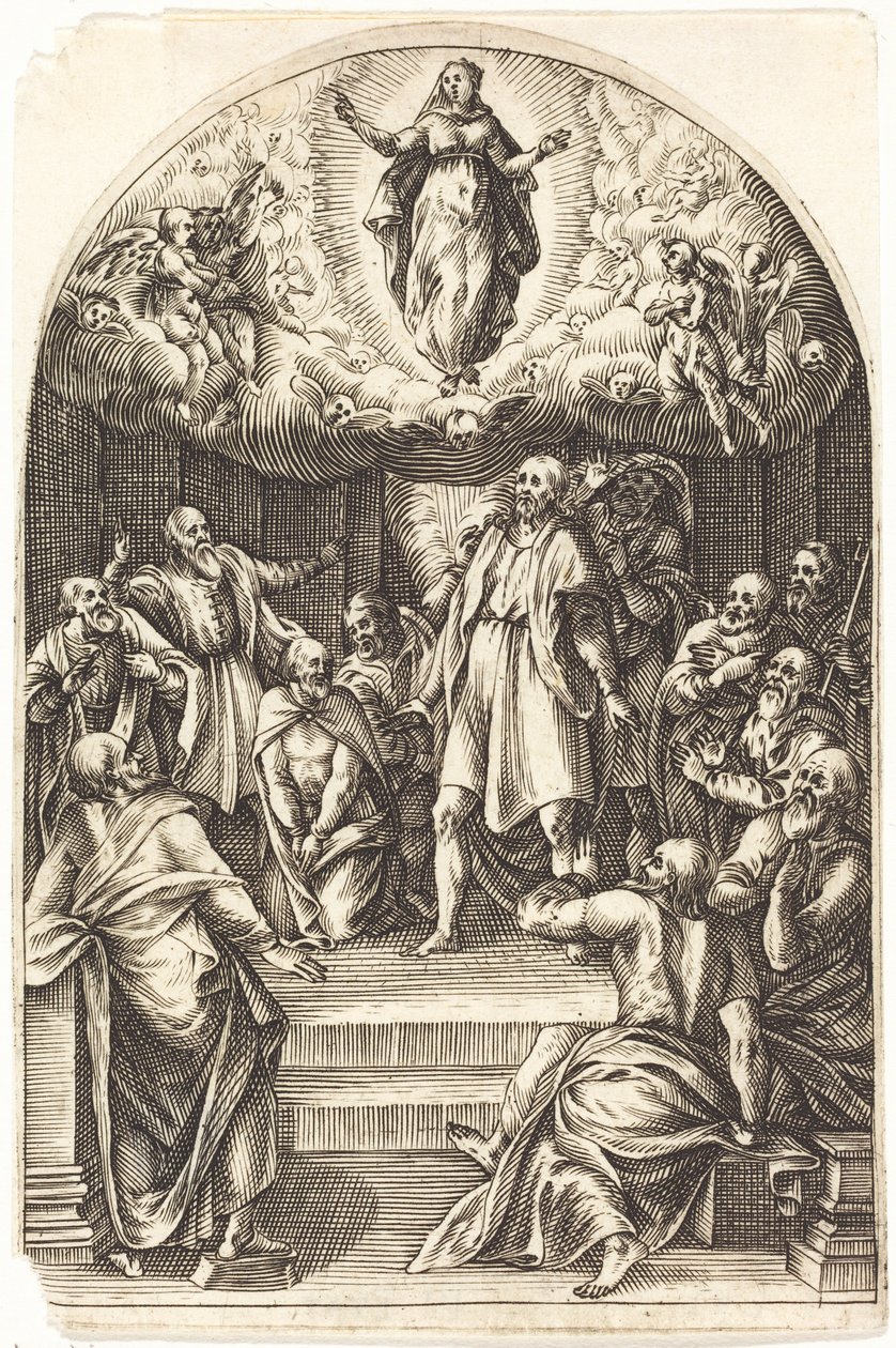 Nanebevzetí Panny Marie od Jacques Callot
