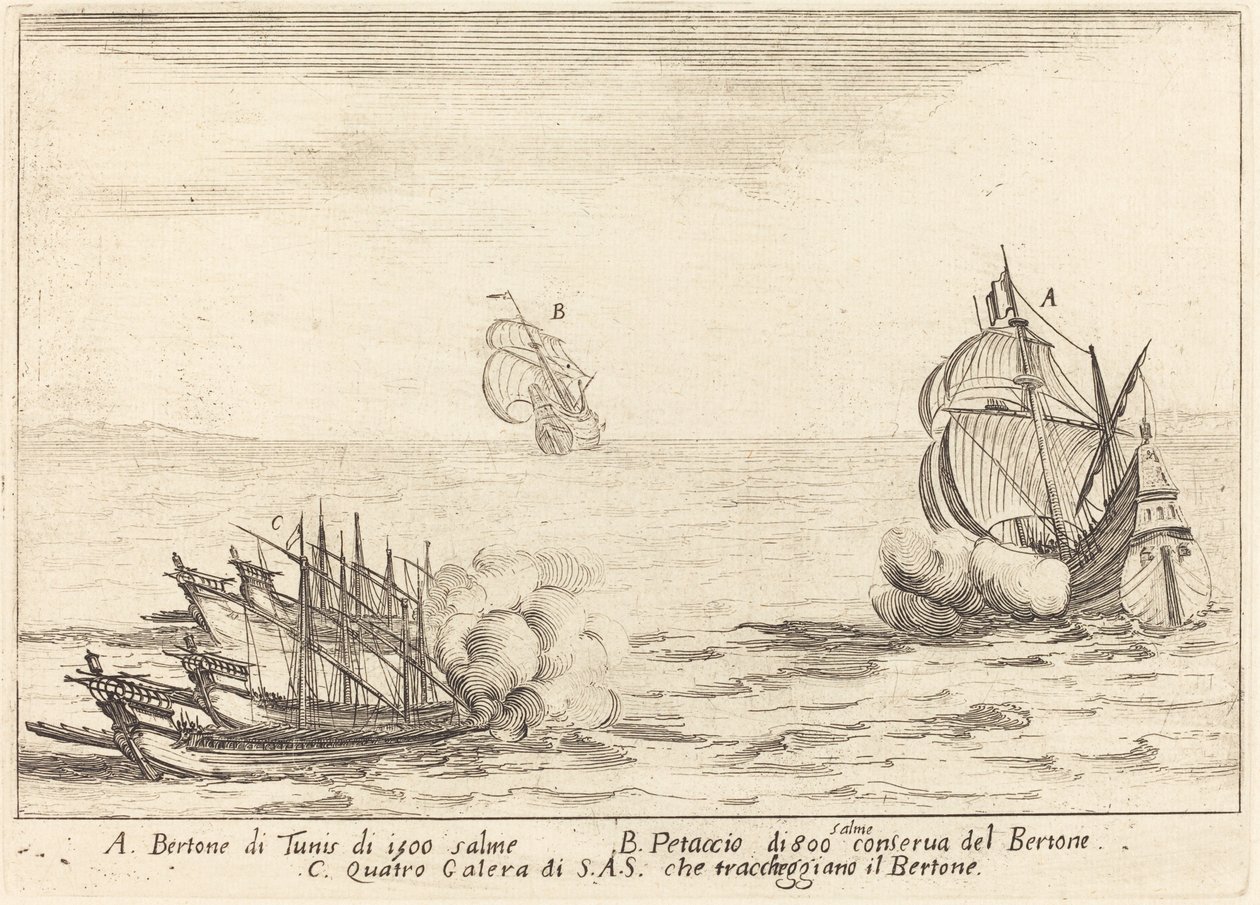 Útok, 1617. od Jacques Callot