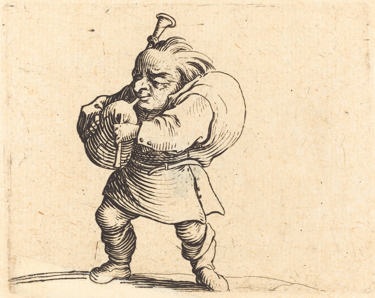 Hráč na dudy od Jacques Callot