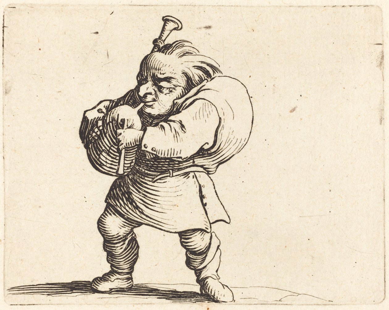 Hráč na dudy od Jacques Callot