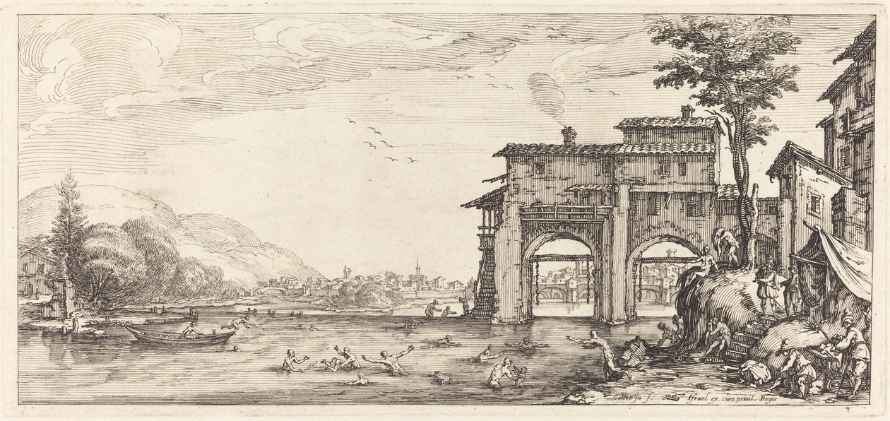 The Bathers, pravděpodobně c. 1630. od Jacques Callot