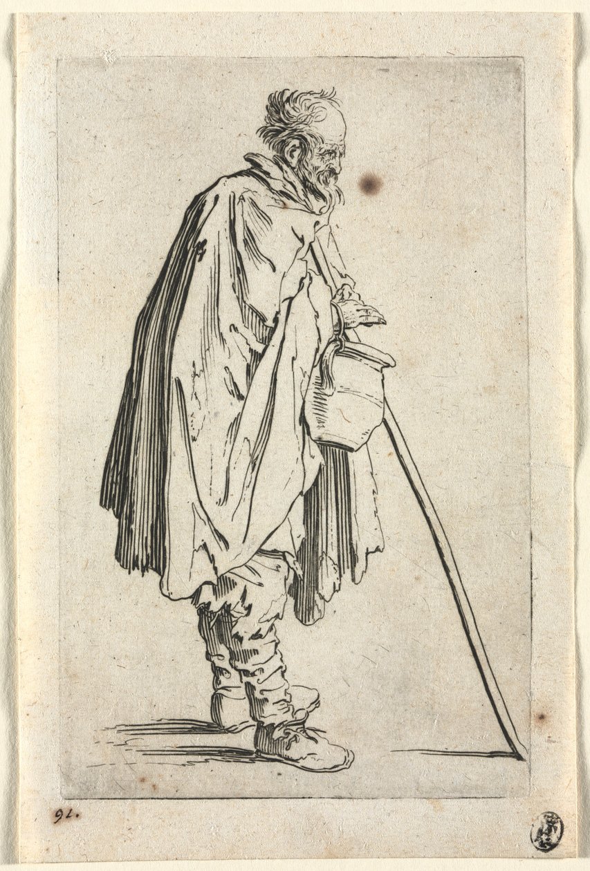 The Beggars: Beggar with Pot, c. 1623. od Jacques Callot