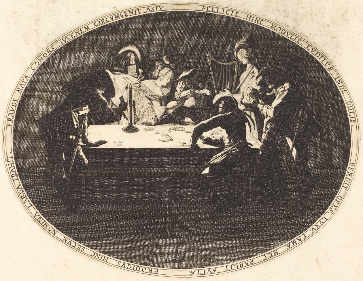 Hráči karet od Jacques Callot