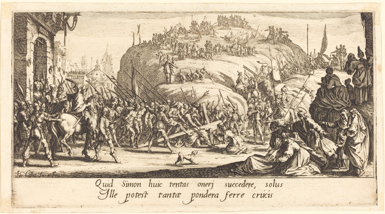 Nesení kříže od Jacques Callot