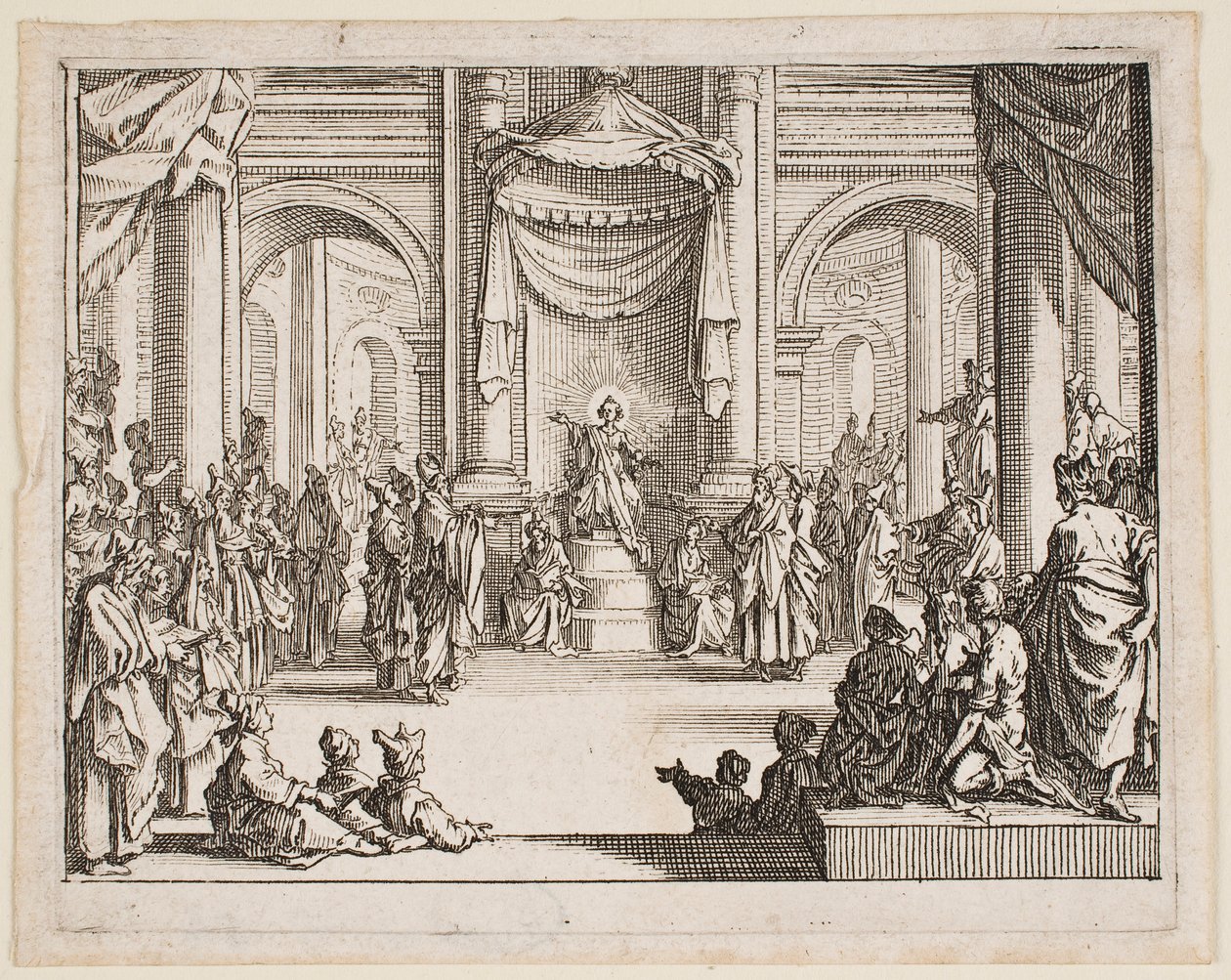 Dítě Ježíš mezi učenými, ze série „Nový zákon“ od Jacques Callot