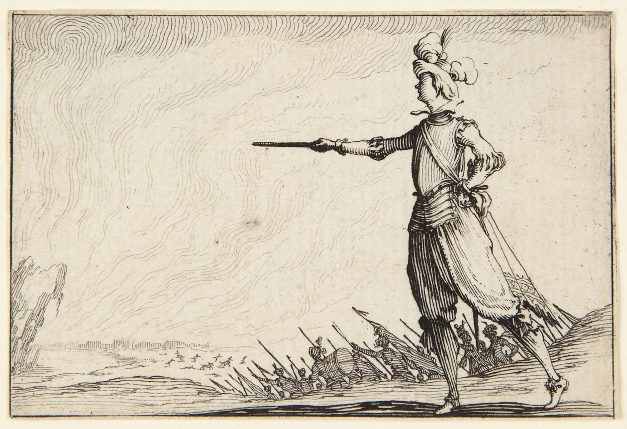 Velitel pěšky od Jacques Callot