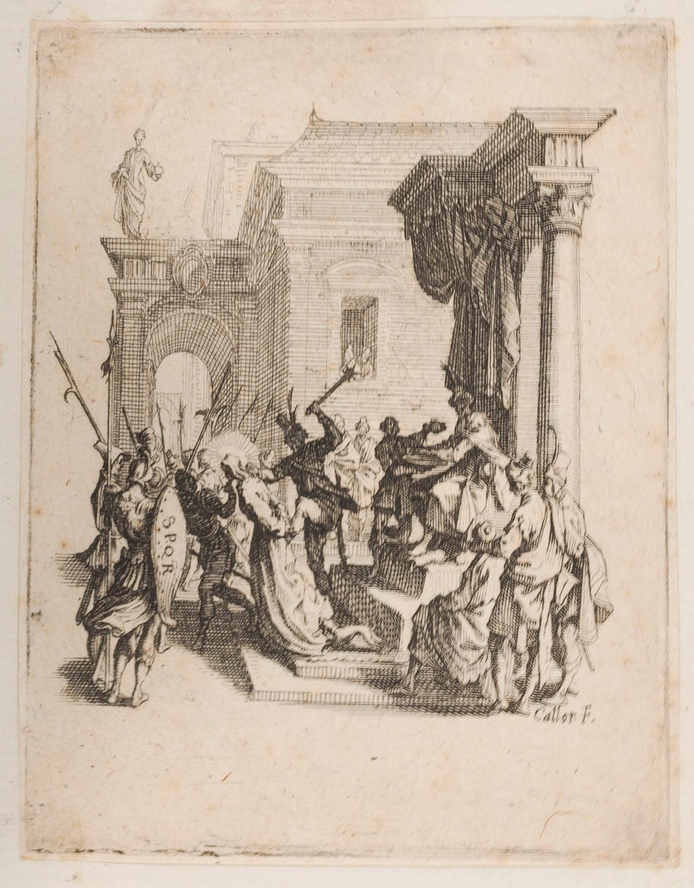 Odsouzení, ne. 5 z 11 od La Petite Passion od Jacques Callot