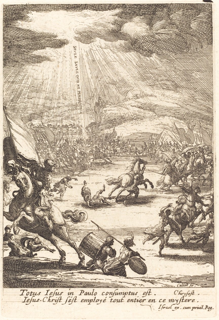 Obrácení svatého Pavla od Jacques Callot