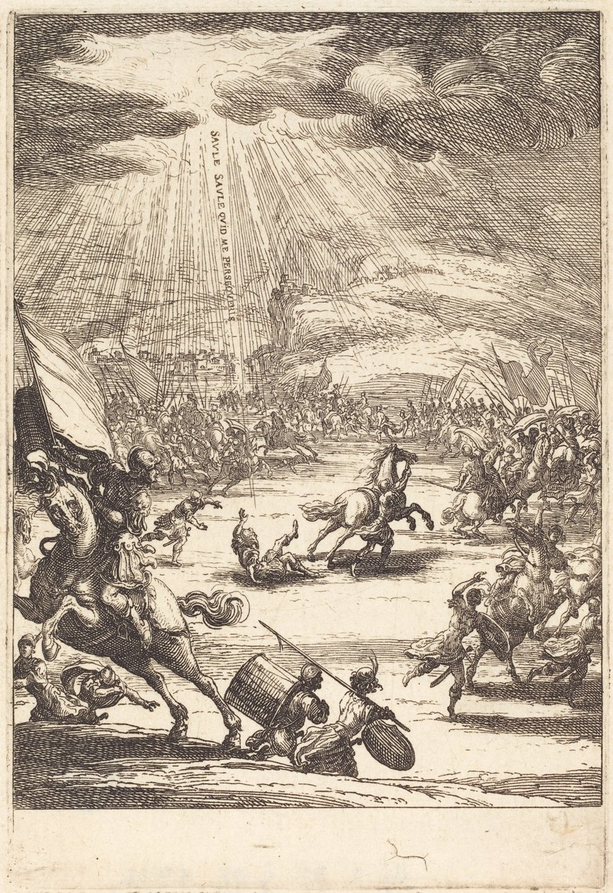 Obrácení svatého Pavla od Jacques Callot