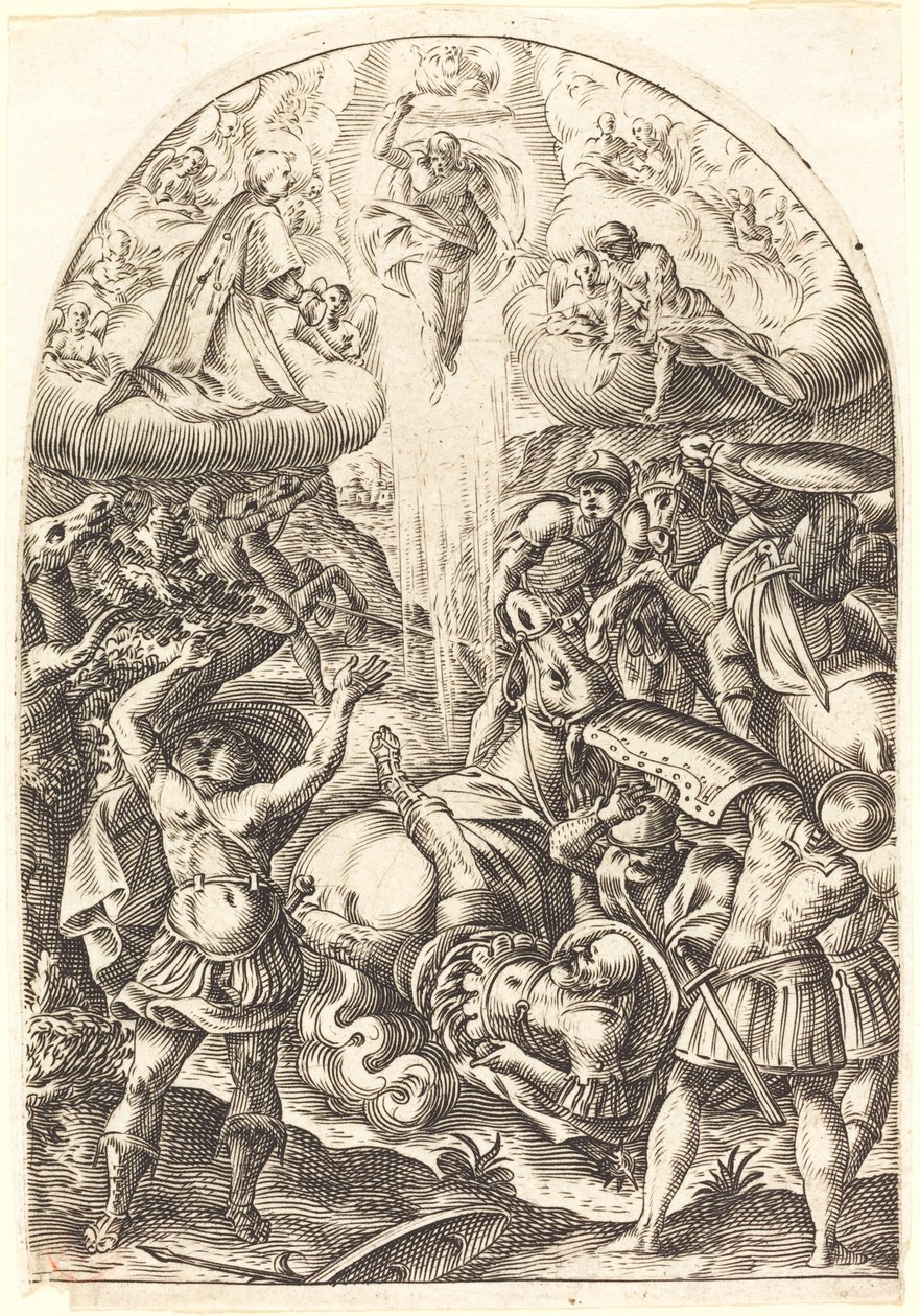 Obrácení svatého Pavla od Jacques Callot