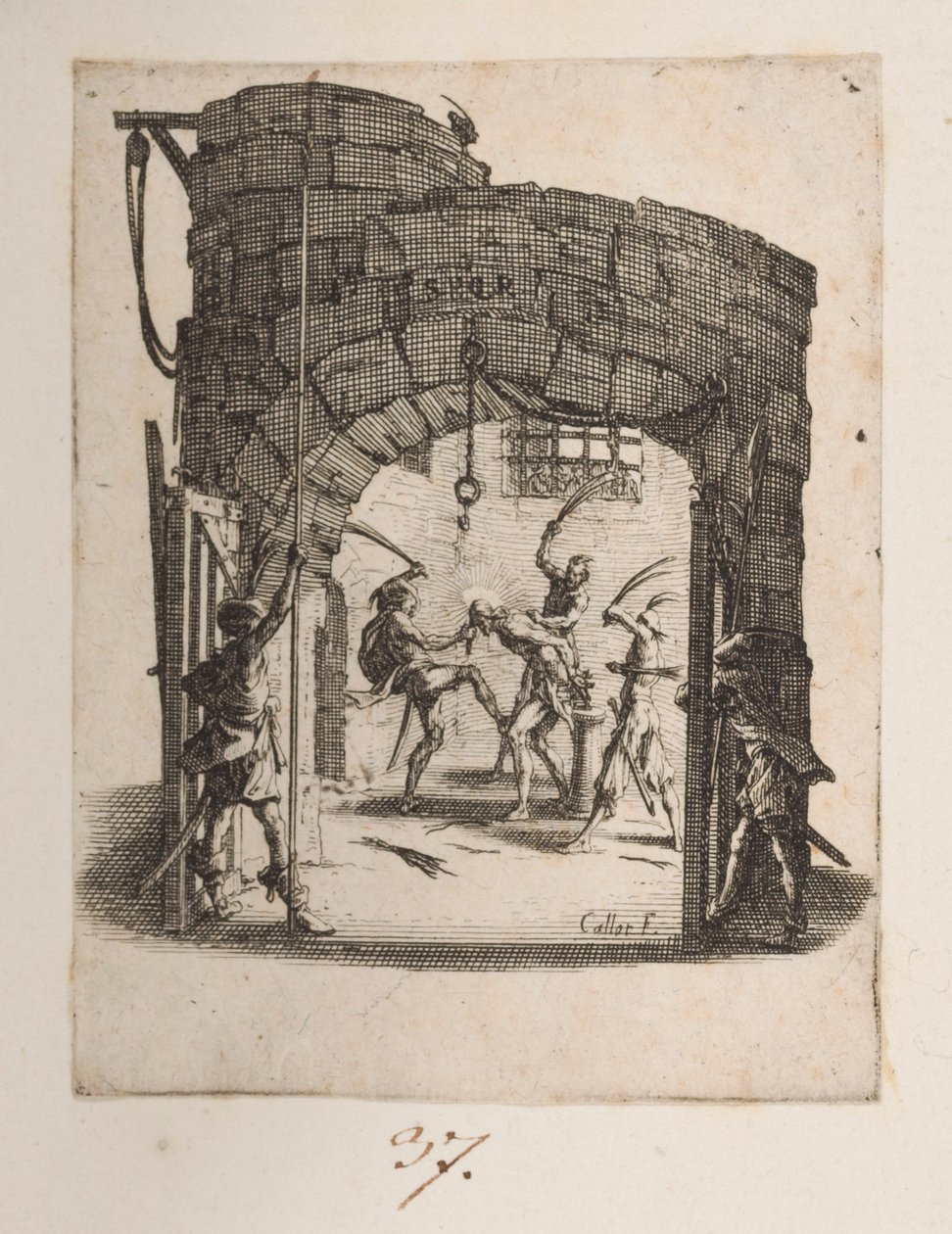 Korunovace borovic, no. 8 z 11 od La Petite Passion od Jacques Callot