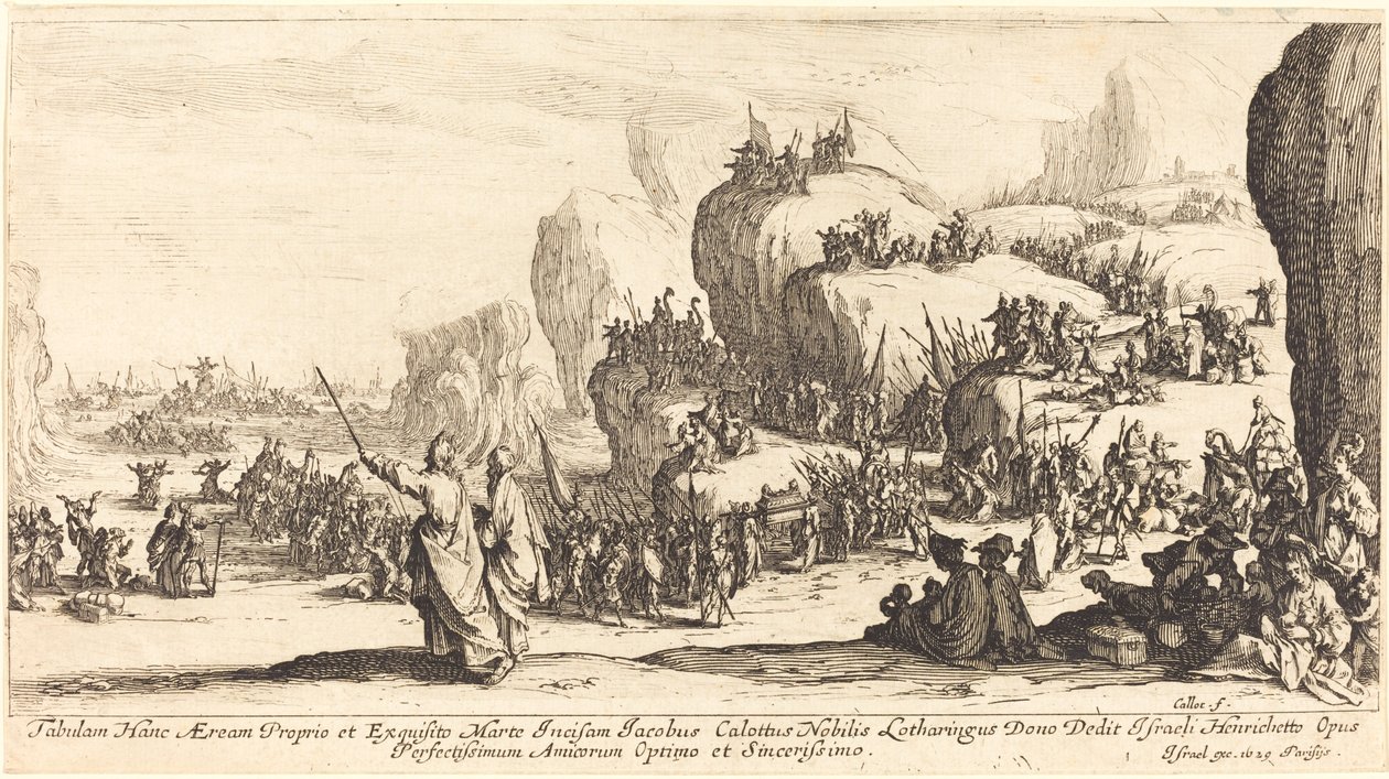 Přechod Rudého moře od Jacques Callot