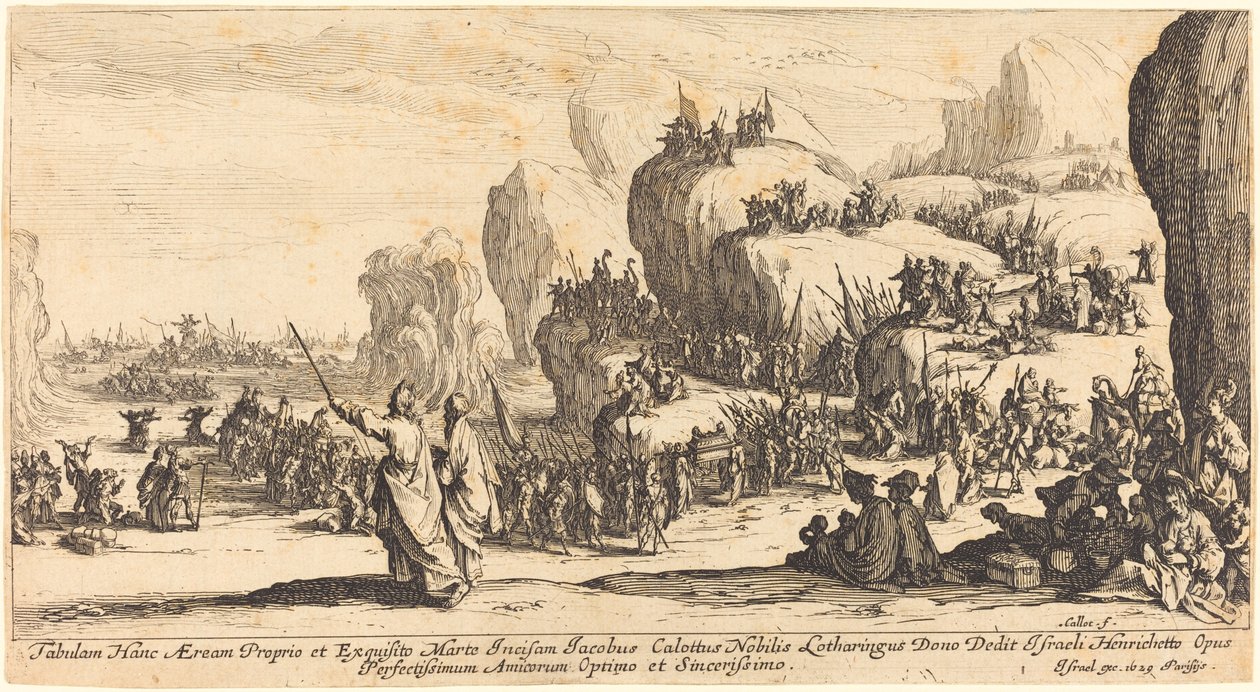 Přechod Rudého moře od Jacques Callot
