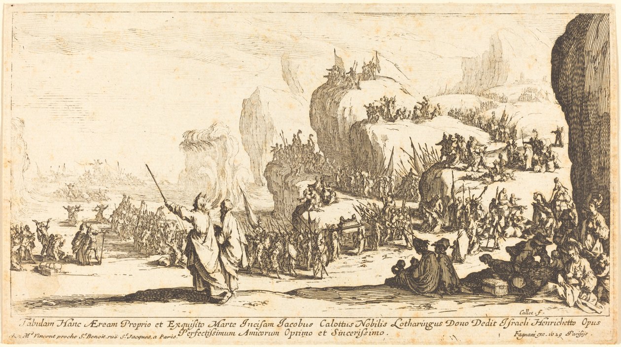 Přechod Rudého moře od Jacques Callot