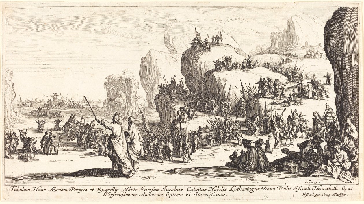 Přechod Rudého moře od Jacques Callot