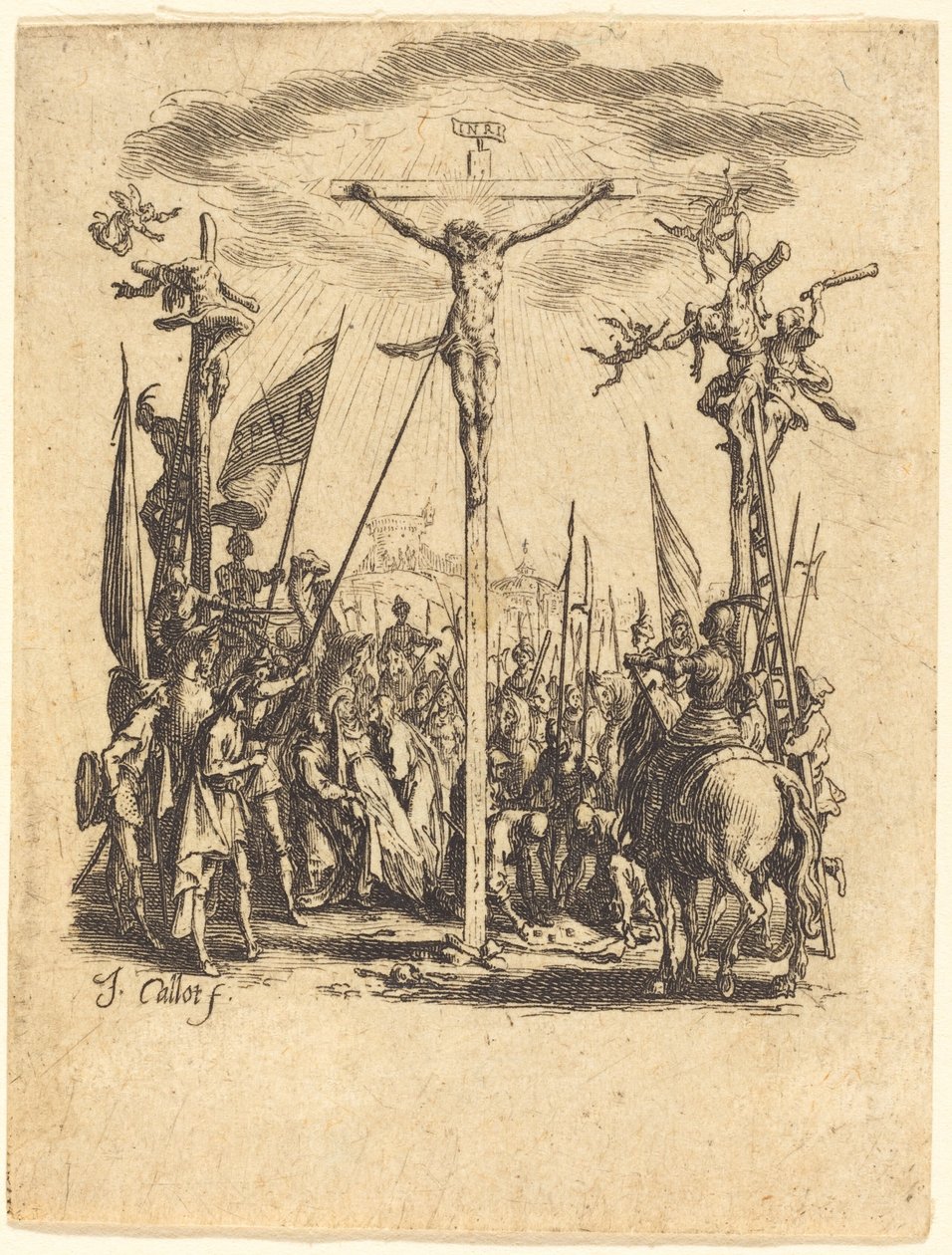 Ukřižování od Jacques Callot