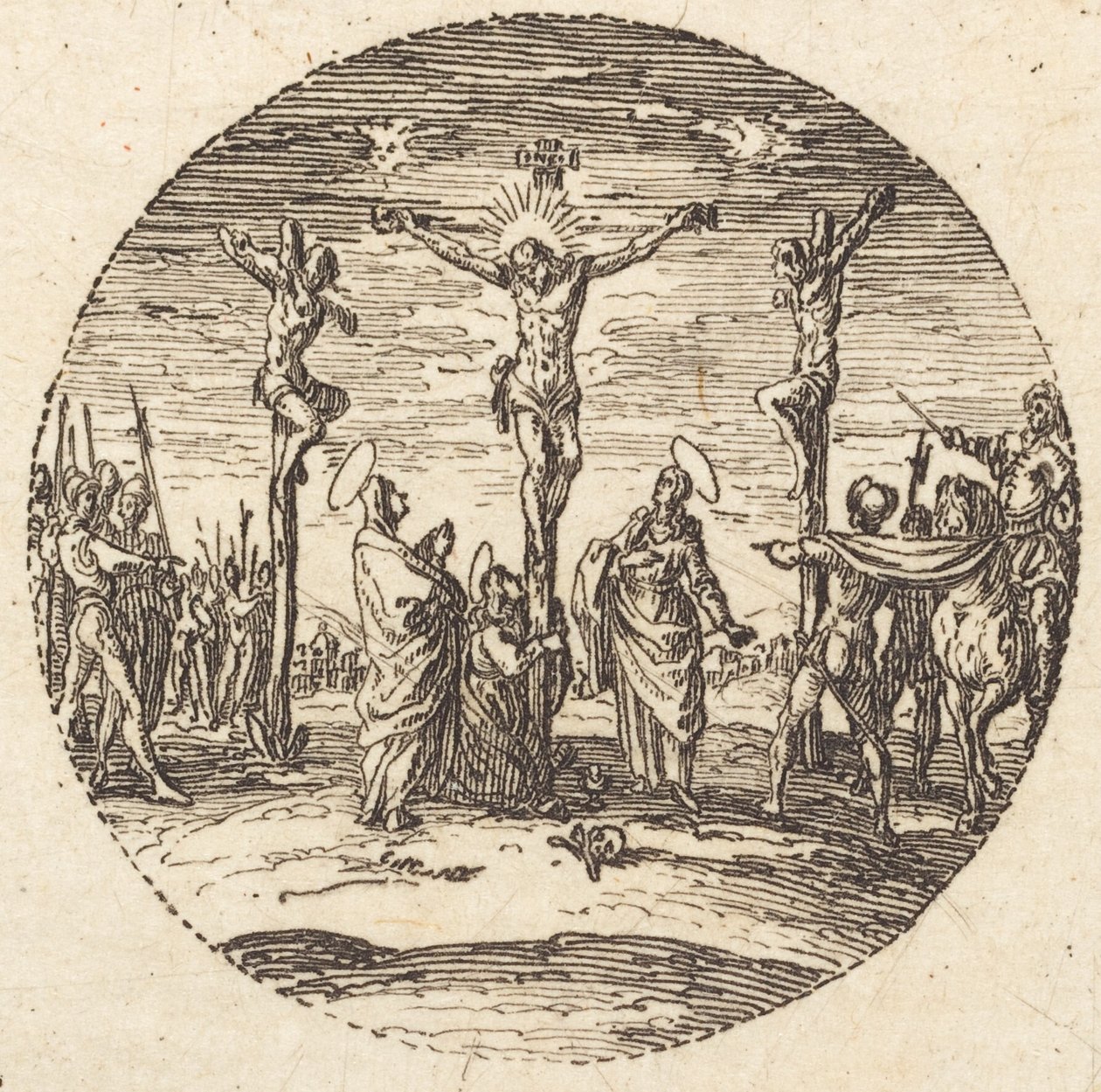 Ukřižování od Jacques Callot
