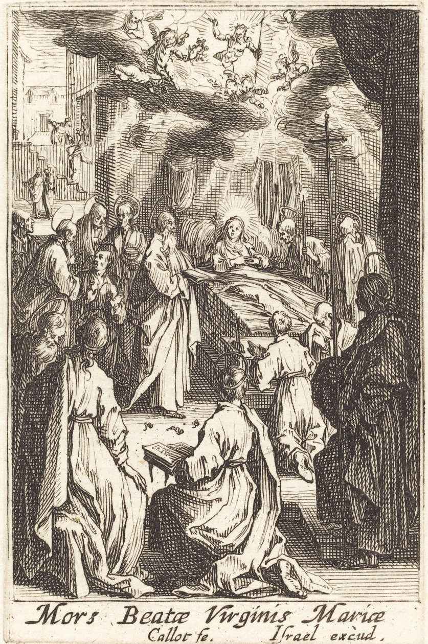 Smrt Panny, v roce 1630 nebo později. od Jacques Callot
