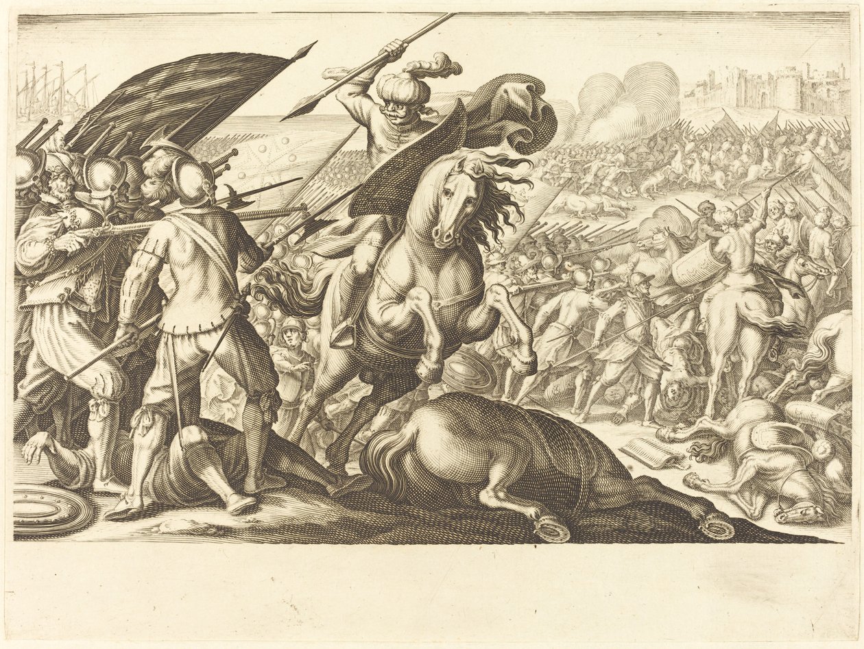 Porážka turecké kavalérie, c. 1614. od Jacques Callot
