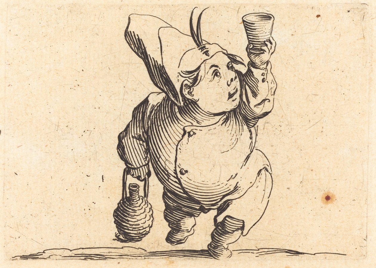 Piják, pohled zepředu od Jacques Callot