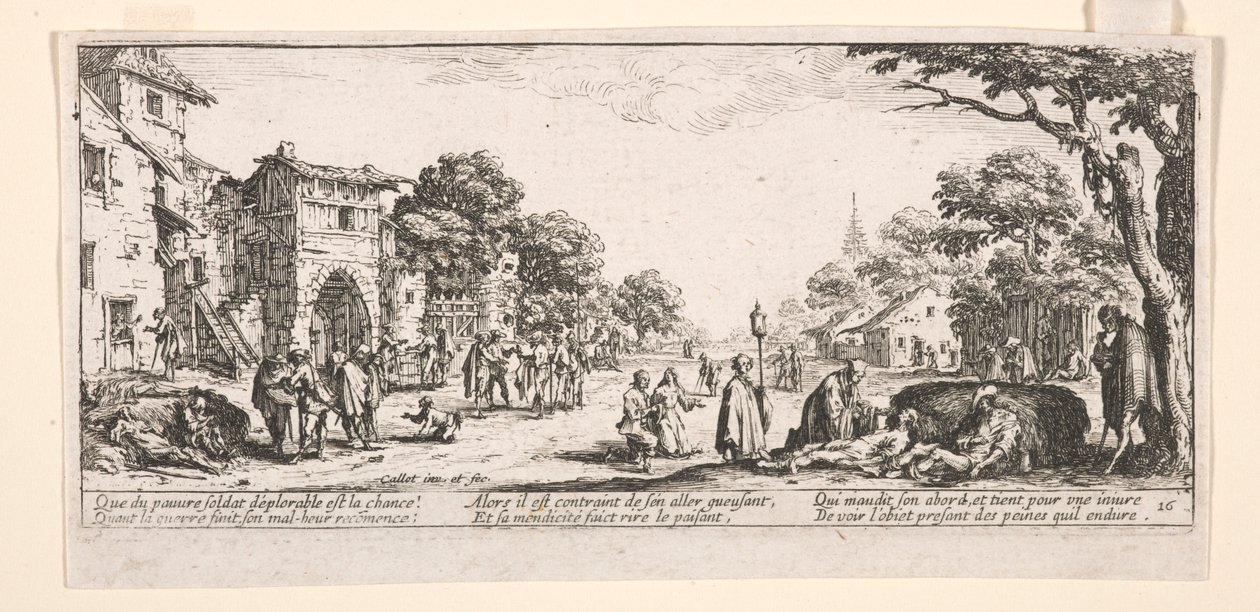 Umírání u silnice od Jacques Callot