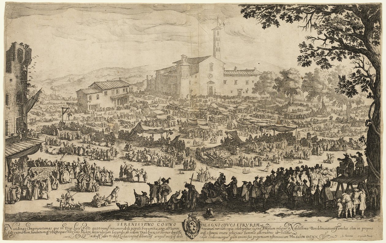 Veletrh v Imprunetě od Jacques Callot