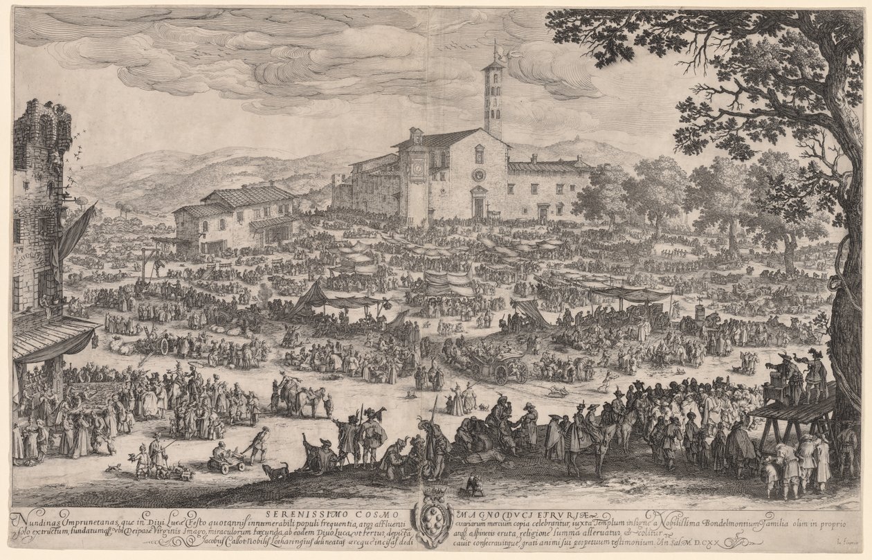 Veletrh v Imprunetě od Jacques Callot
