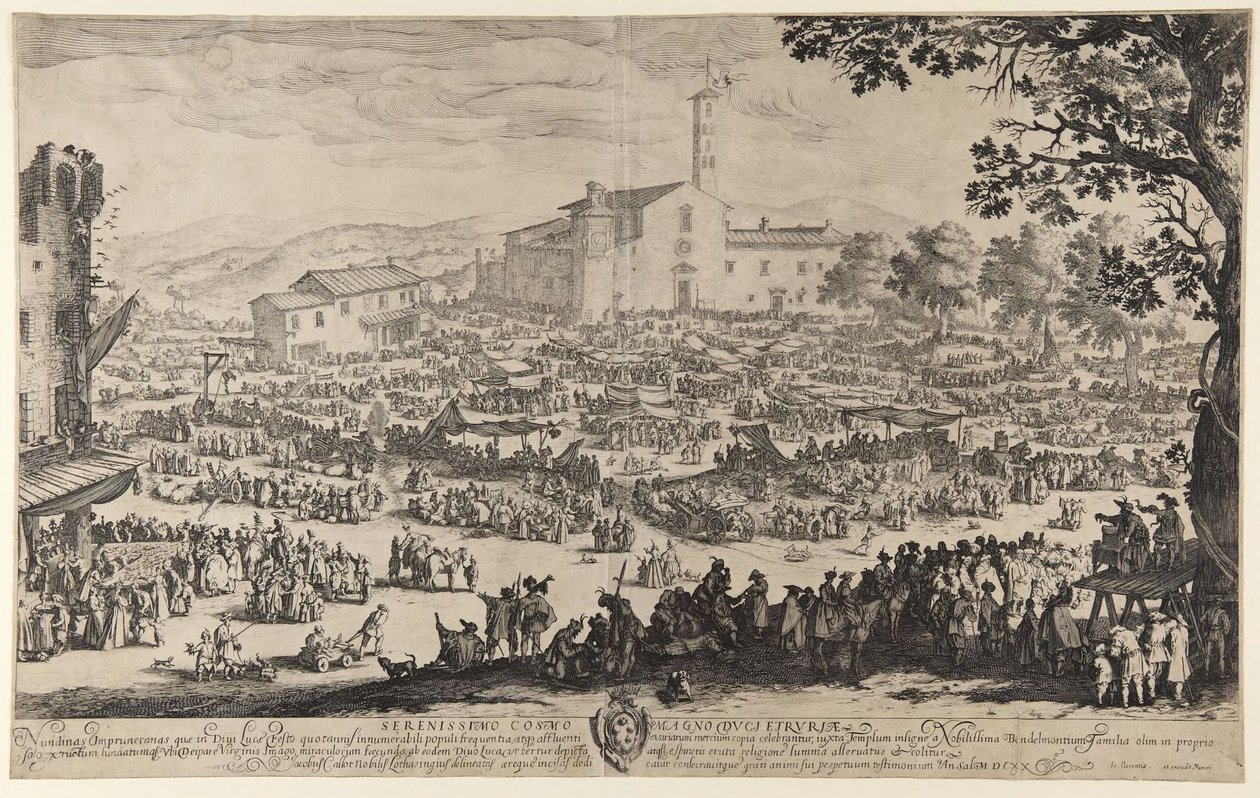 Jarmark v Imprunetě od Jacques Callot