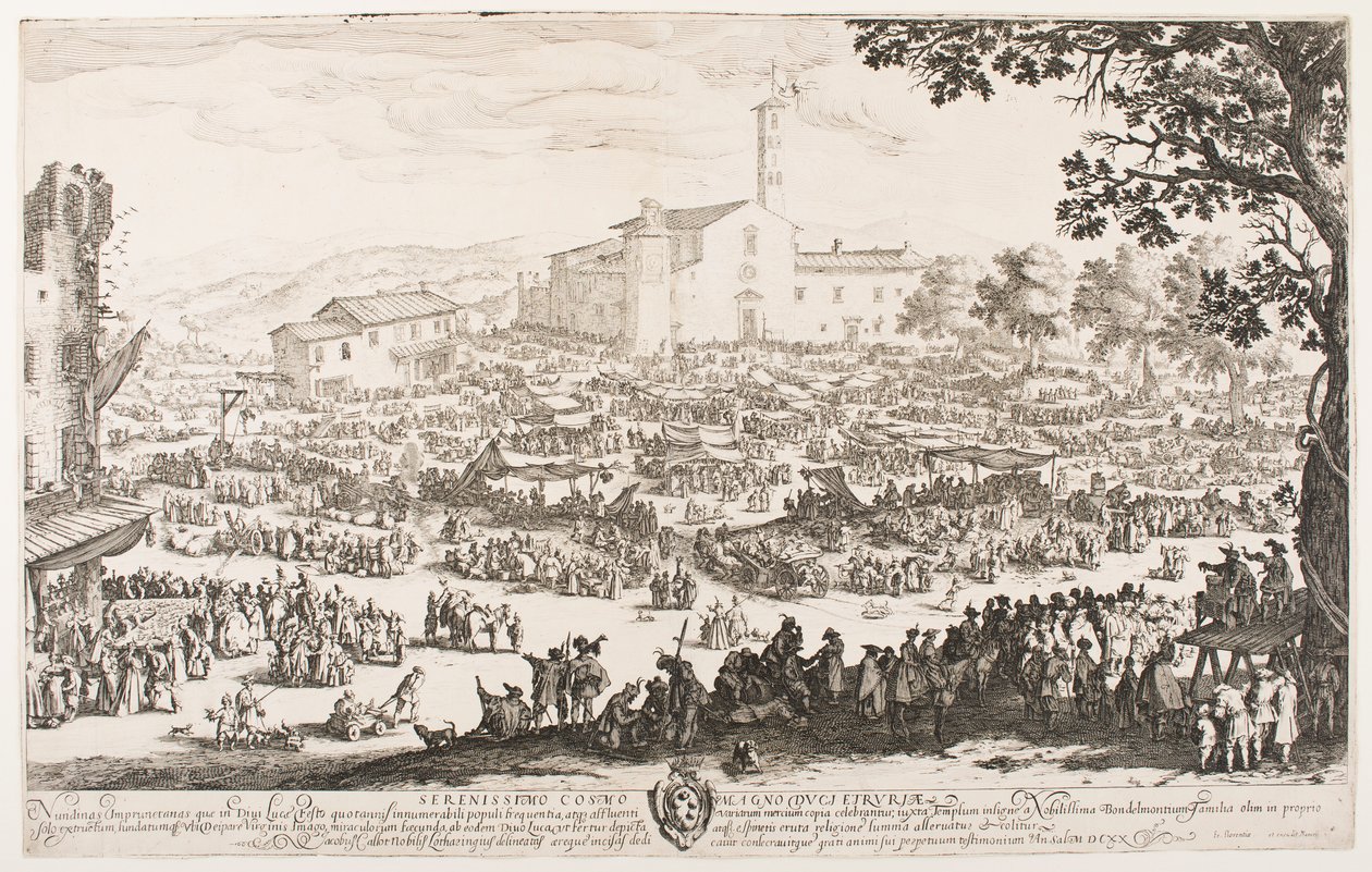 Trh v L’Imprunetě od Jacques Callot