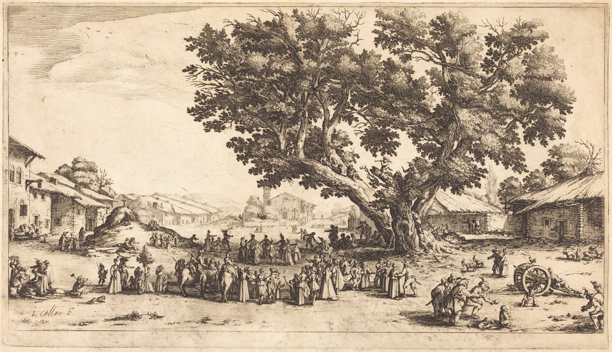 Trh v Xeuilley od Jacques Callot