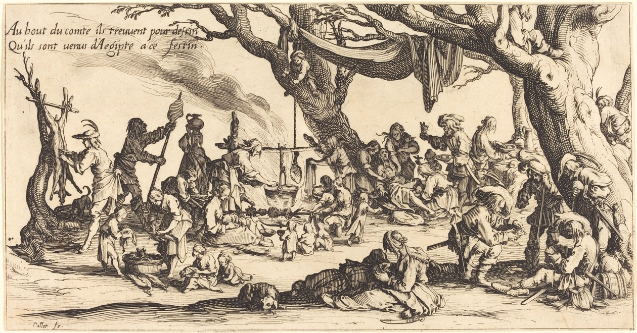 Svátek Čechů od Jacques Callot