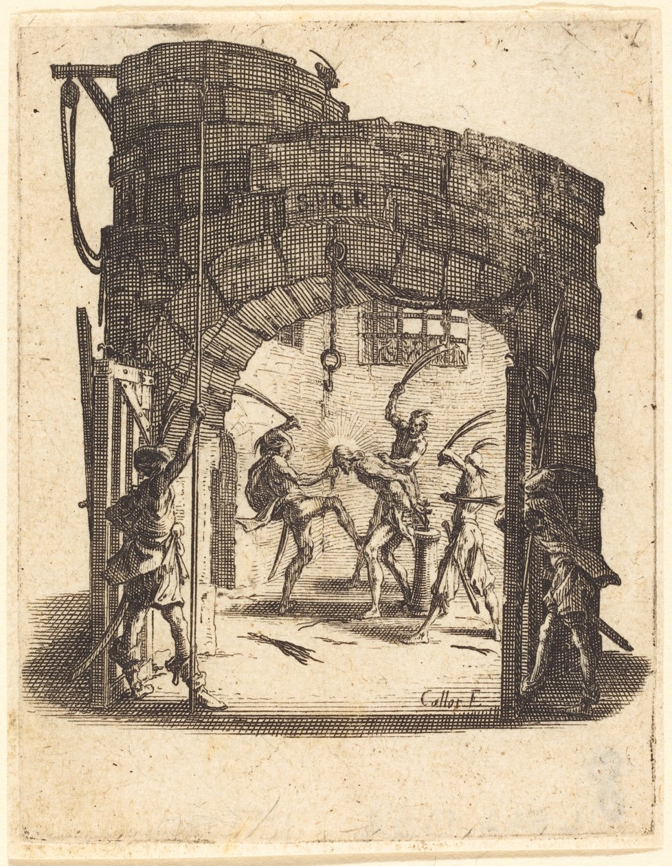 Bičování od Jacques Callot