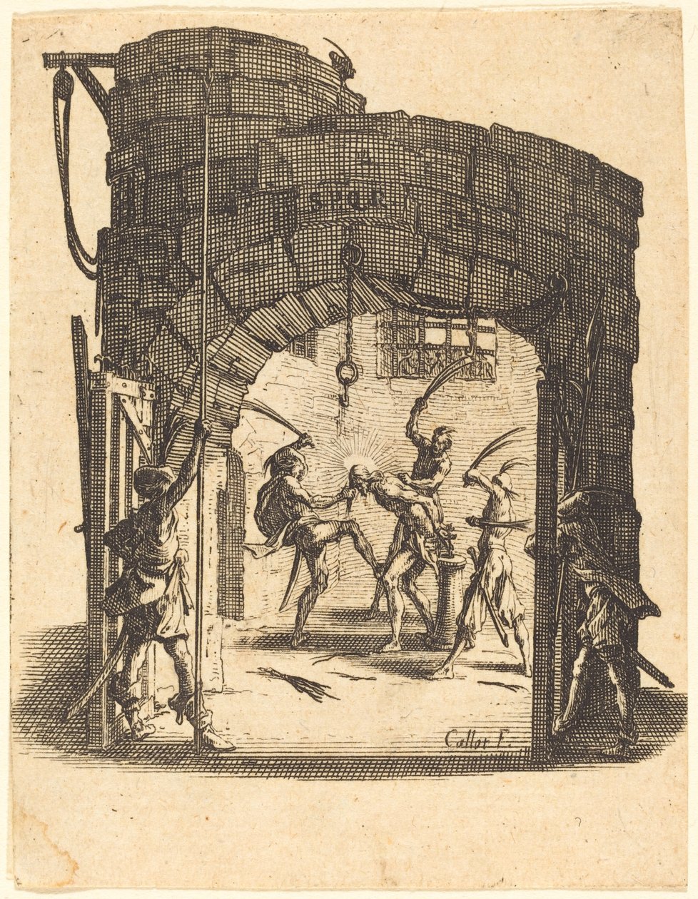 Bičování od Jacques Callot
