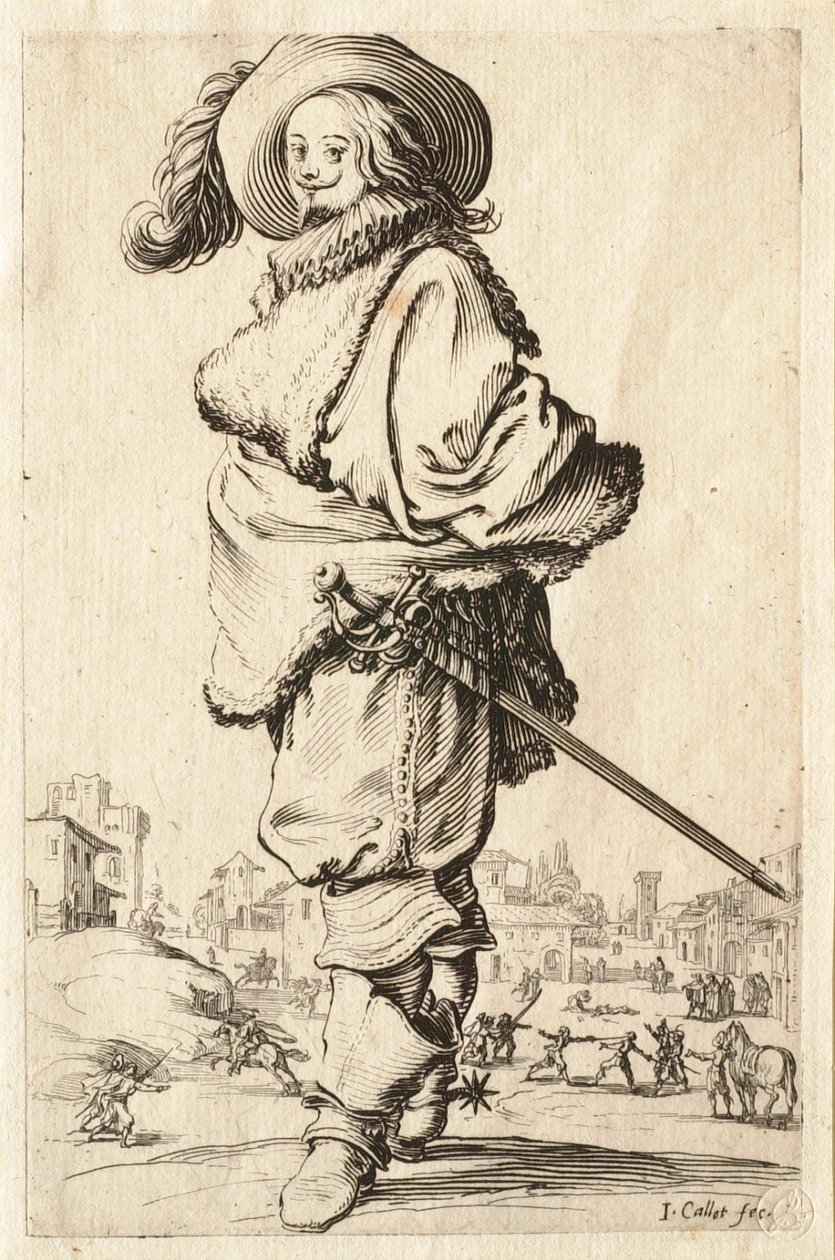 Pán v kožešinovém kabátě od Jacques Callot